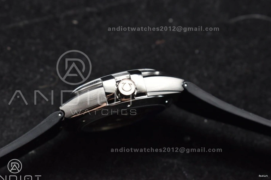 Gray Best Strap Constellation Edition 1:1 Gummy SS VSF Super A8900 on Black Clone Dial 0208